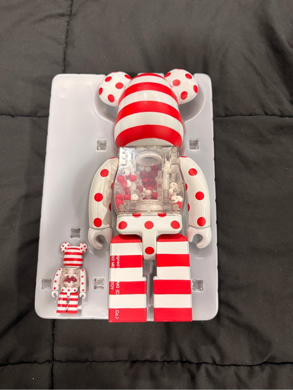 Authentic Medicom Toy My First BE@RBRICK Baby Red Version 100% + 400% set.